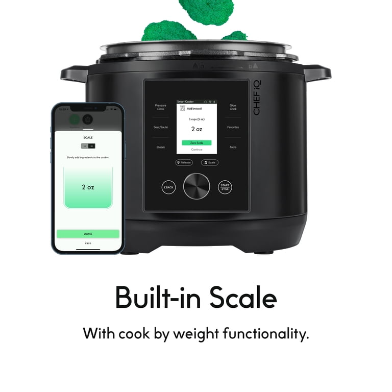 CHEF iQ Smart Cooker 10-Function with Built-in Scale, Black photo 2