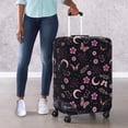 thumbnail image 4 of HELLHERO Polyester Spandex Suitcase Cover for Travel Personalized Dust Proof Durable, Pale Purple Flowers, 4 of 7