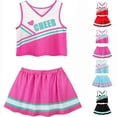 thumbnail image 5 of XIMIN Kid Girls Sweetheart Cheerleader Uniform Dress Up Outfit Costume, Cheerleading Uniform Outfit for Sports Games & Party Birthday Gift, 5 of 5