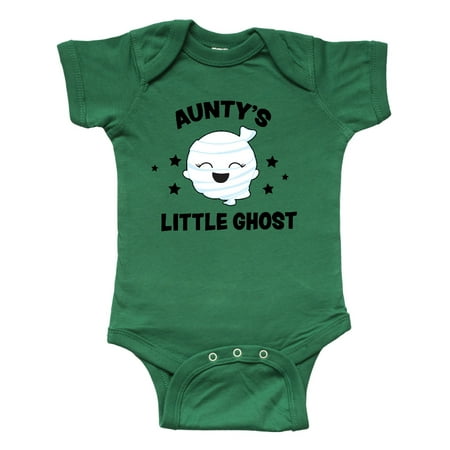 

Inktastic Cute Aunty s Little Ghost with Stars Gift Baby Girl Bodysuit