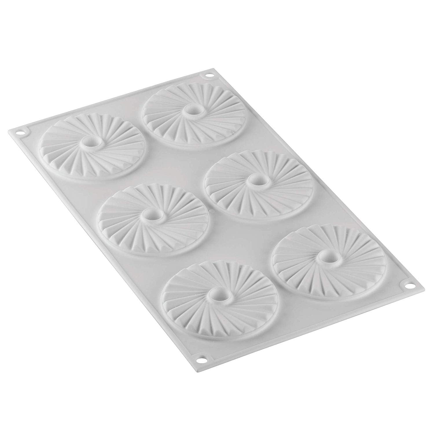 Silikomart Flexible Silicone Baking Mold, Mini Kugelhopf,3.38 oz, 6 cavities