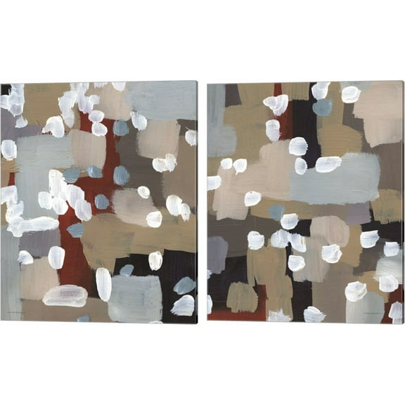 Great Art Now Rain on a Tin Roof by Kamdon Kreations 2 Piece Canvas Art Set Each 12"W x 15"H