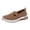 Coffee, variant on Women's Breathable Knit Slip on Orthopedic Backless Mesh Sneakers with Arch Support Lightweight Casual Mules Easy on Walking Shoes White Size 10