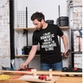 thumbnail image 4 of Men's Funny garage hardware store T-shirt I enjoy romantic walks papa dad tshirt (Medium Black), 4 of 6