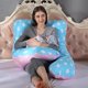 thumbnail image 1 of Almohada de apoyo para dormir para mujeres embarazadas, funda de almohada de maternidad, funda estampada de algodón, cojín tipo U LingWen 9024715563019, 1 of 1