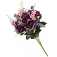 thumbnail image 1 of National Tree RAS-H18028PU-1 19 in. Purple Artificial Large Rose Flower Bouquet, 1 of 1