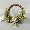 thumbnail image 1 of de ratán, de primavera para puerta frontal exterior, s realistas para puerta frontal, de granja para colgar en perfecl flores artificiales, 1 of 7