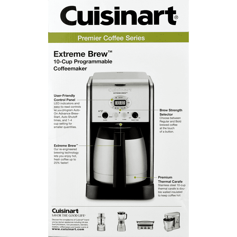 Cuisinart extreme brew coffee maker top