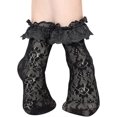 thumbnail image 3 of Women's Ankle Socks Lace Ruffle Anklet Socks Cup Lace Socks, 6 Pairs Set Gift, 3 of 4