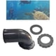 thumbnail image 4 of Eigraketly Mangueras de inflado flexibles y duraderas de goma para entusiastas del buceo, accesorios de buceo, mangueras corrugadas Deportes acuáticos Negro Codo de tubería BC, 4 of 6