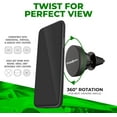 thumbnail image 4 of CHARGEWORX Magnetic Air-Vent Swivel Mount, Universal Magnet Stand for Smartphones and Portable Devices, Car Cellphone Holder with Rubber Base, Adjustable Phone Mount with 360-Degree Rotation, Black, 4 of 7