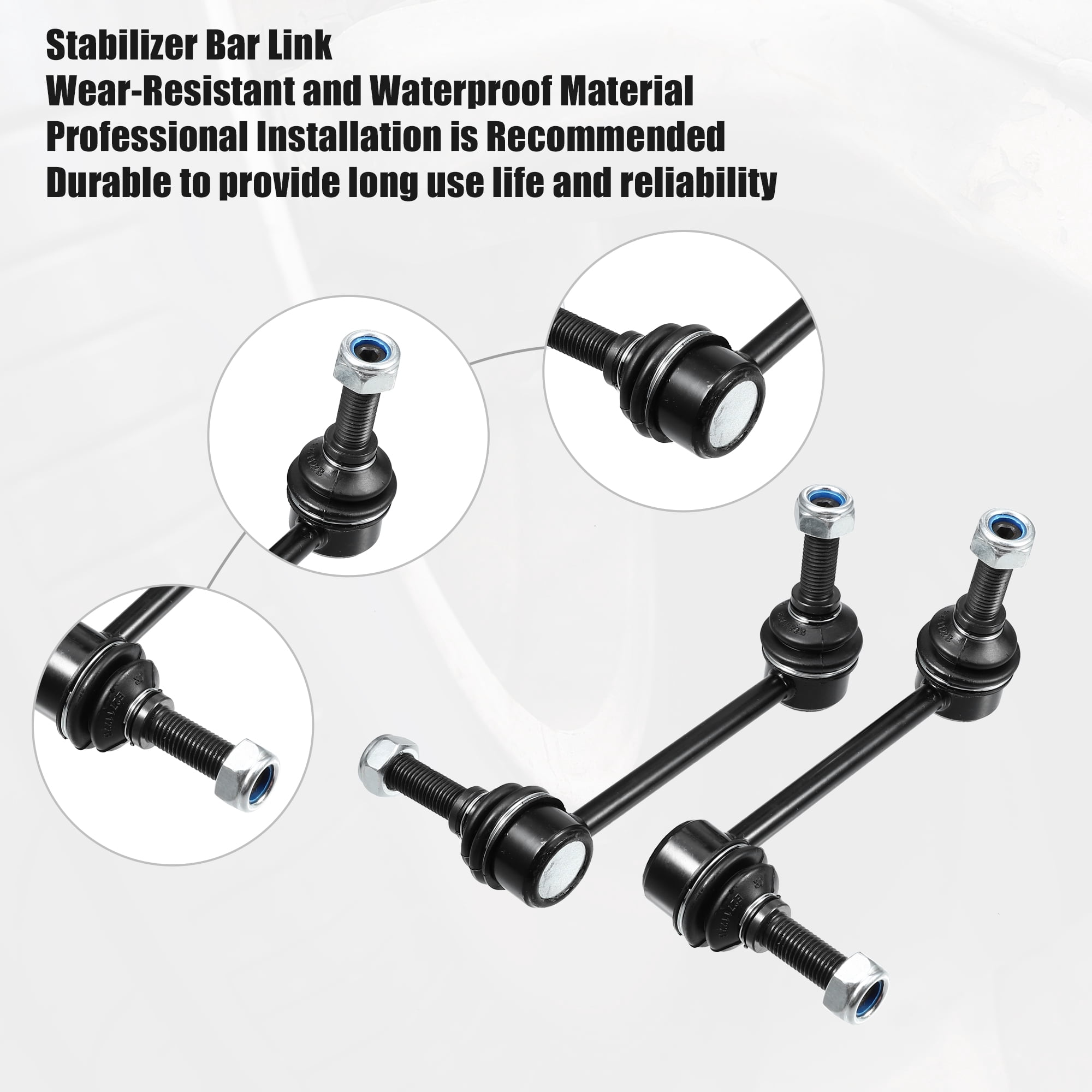 4 Pcs Front Rear Left Right Sway Bar Links Stabilizer Bar Link for Jeep Grand Cherokee 2011-2015
