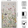 thumbnail image 2 of Wildflower Floral Hand Towels 28 x 14 Inch Set of 2, Vintage Flowers Green Leaves Herbs Botanical Spring Decorative Towel for Bathroom Kitchen Decor, 2 of 16