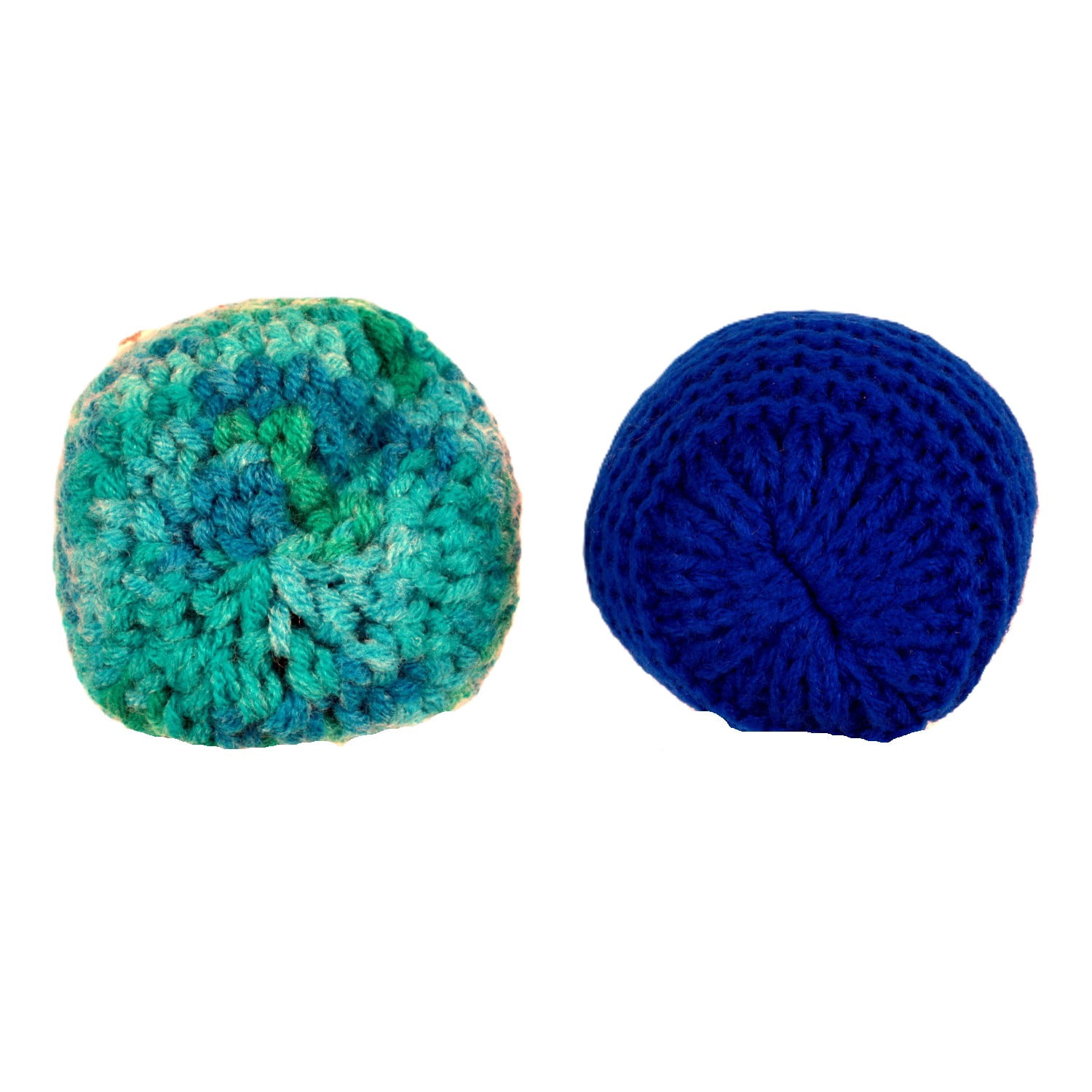 Crochet Footbag 2-Pack – 2.25 x 2 in, 40g Kick Sack Balls for Adults & Kids, Juggling & Stress Relief Toy