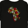 thumbnail image 4 of Inktastic Black History Month Africa in Handmade Textile Fabric Boys or Girls Long Sleeve Toddler T-Shirt, 4 of 5