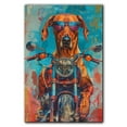thumbnail image 3 of Rhodesian Ridgeback Dog Poster Riding A Motorcycle - Rhodesian Ridgeback Dog Canvas Wall Art For Bedroom Decor - Nursery Wall Decor - Dog Accessories, 3 of 6