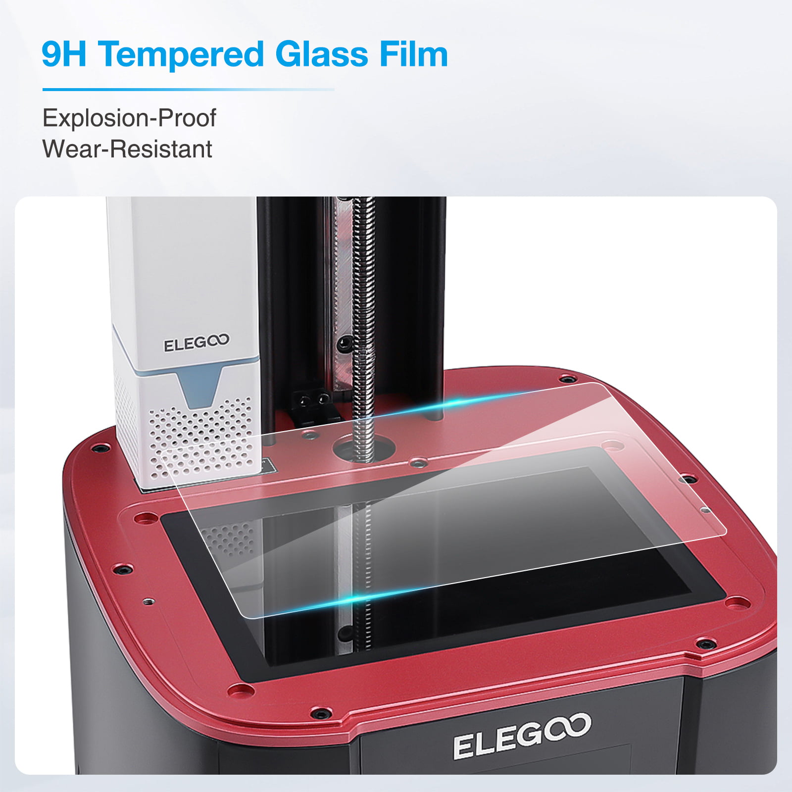 ELEGOO Mars 3 Pro Resin 3D Printer, 6.66inch 4K LCD, Print Size of  143.43x89.6x175mm 