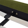 thumbnail image 5 of Aspen Vertical Tufted Headboard Platform Bed Set King Olive Green Velvet, 5 of 16