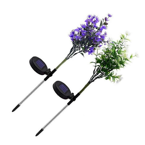 Solar Powered Lights 2Pcs Branch Shaped Outdoor Solar Lamp Decor Suitable For Homeowners Illumination In Gardens
