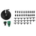thumbnail image 1 of 1 Set Water Misting Cooling System Mist Sprinkler Nozzle Garden Patio Greenhouse Plants Spray Fog Hose Watering Kit 10M, 1 of 5