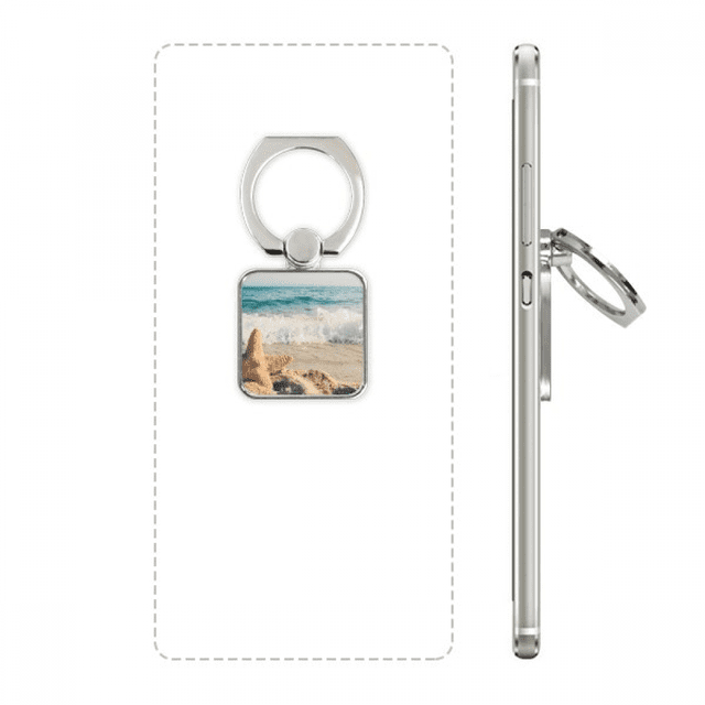 Océan Sable Plage Étoile de Mer Photo Carré Cellule support support support support Universel