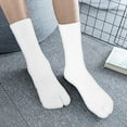 thumbnail image 3 of 6 pairs Flip Flop Socks, Elastic Tabi Socks Cotton Split Two Toe Socks Non Slip Ankle Socks with Toes for Women Men, 3 of 8