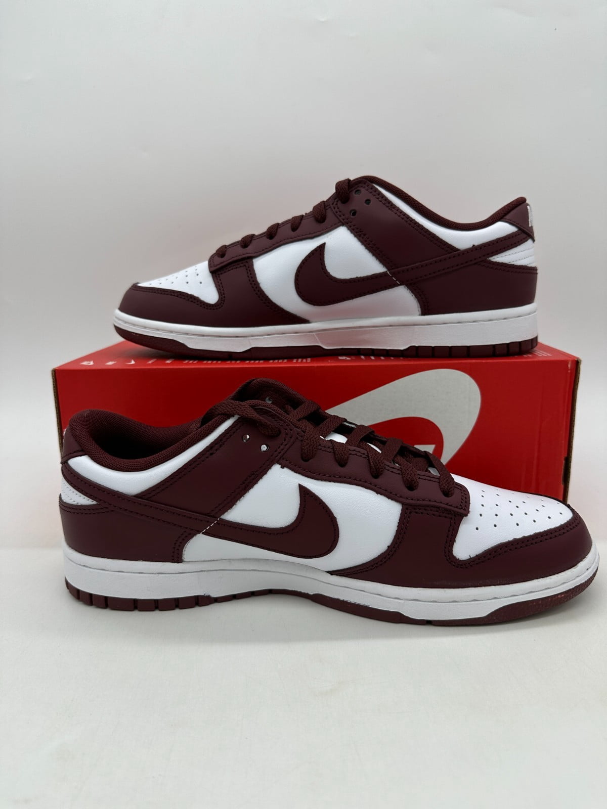 Men's Nike Dunk Low Retro White/Redwood-Gym Red (DV0833 115) - 11.5