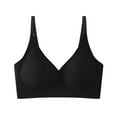 thumbnail image 2 of Swuxness Womens Comfortable Wireless Bra, Women's Push Up Bras, Women's Solid Color Jelly Like Adhesive Sport Wireless Everyday Bra Black, XL, 2 of 4