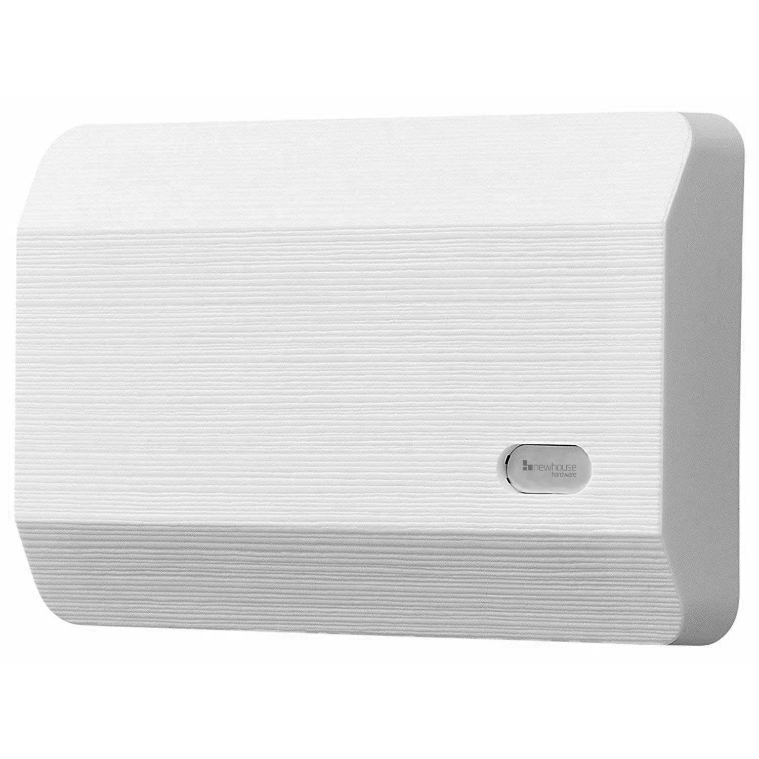 White NuTone LA202WH Decorative Wired Two-Note Door Chime 