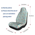 thumbnail image 4 of Naloa Cute Corgi Head Car Seat Covers 2PCs Front Car Seat Covers Universal fit for Most Cars SUVs and Trucks - 2 PCS, 4 of 5