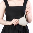 thumbnail image 3 of Women Metal Evening Clutch Bags Fashion Rhinestone Purse Handbag (Silver), 3 of 6