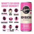 thumbnail image 5 of Remedy Kombucha Raspberry Lemonade 250ml, British Import (Pack of 6), 5 of 5
