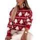 thumbnail image 1 of Suéter Navideño Vintage para Mujer, Divertido, Grandes, Festivo, , de Punto Rojo S, 1 of 9