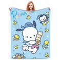 thumbnail image 5 of Pochacco Fleece Blanket Super Soft Cozy Throw Blanket 60"X50", Lightweight Fuzzy Comfy Flannel Blanket Warm Plush Throw Blankets For Couch, Sofa, Bed, 5 of 7