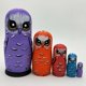 thumbnail image 2 of Muñecas rusas de madera,Muñecas rusas que anidan,Muñecas Babushka Madera,Muñecas Matrioskas 5 Piezas,Muñecas rusas apilables,Juguete de muñecas de madera, 2 of 9