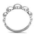thumbnail image 3 of High polished (no plating) Stainless Steel Ring with AAA Grade CZ in Clear for Women Clear Stone Color Style TK3087 Size 6, 3 of 4