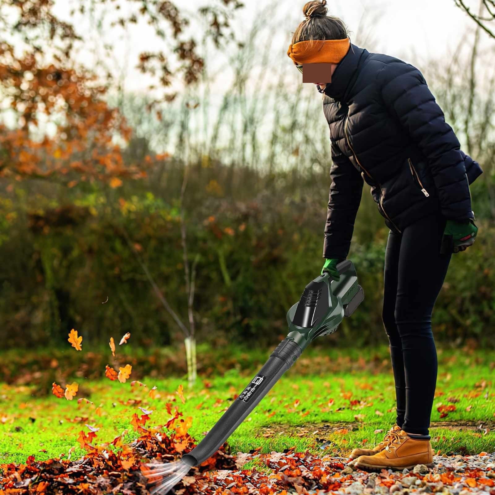 Cordless Electric Air Blower 5 Gears Adjustable Leaf Blower Clean Fallen Leaves Dust Snow Power Tools ,Adjustable Speed