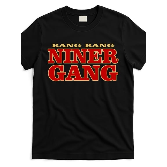 Bang-Bang-Niner-Gang-Plus Plus Size T-Shirt_Bbng2394-At_Black_Product Image Seasonal Casual Trendy Men's Round Neck High Street Solid Color Short Sleeve Plus Size T-shirt Fashion