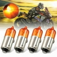 thumbnail image 1 of 4PCS Motorcycle Motorbike Mini Indicator Bulbs Halogen BA9S Base Amber 12V 21W, 1 of 5