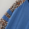 thumbnail image 6 of ZMHEGW Toddler Kids Little Girl's Crewneck Solid Leopard Basic T Shirt Tops Long Sleeve Loose Casual Autumn Blouse Tee Tops, 6 of 6