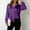 Purple, variant on ZZwxWA Womens Tops Dressy Casual Blouses Satin Button Down Tee Shirts Trendy Party Club Outfits Night Out Tshirts Shirts
