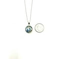thumbnail image 5 of Our Lady of Grace Mini Round Pendant w/ Pressed Flowers 18-inch, 5 of 8