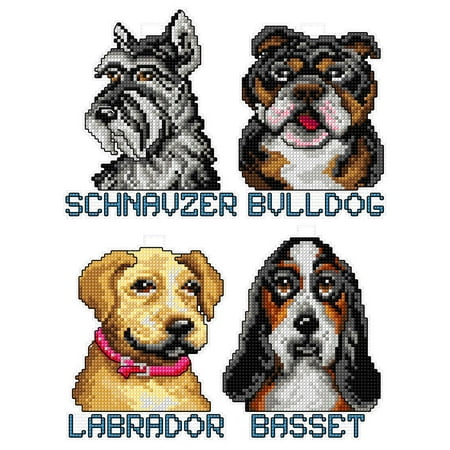 UPC: 4779055670150 | Favorite Dogs 104CS Counted Cross-Stitch Kit