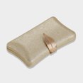 thumbnail image 3 of FUEENIRVA Evening Bag Golden Pu Metal Polyester 1Pack 7.7X5.9In, 3 of 6