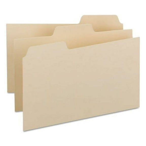 Smead Manila Card Guides, 1/3-Cut Top Tab, Blank, 5 x 8, Manila, 100/Box, Each