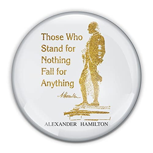 Broadway Hamilton Paperweight in Gift Box, 3 Inch Crystal Dome, Perfect for House Warming Gift