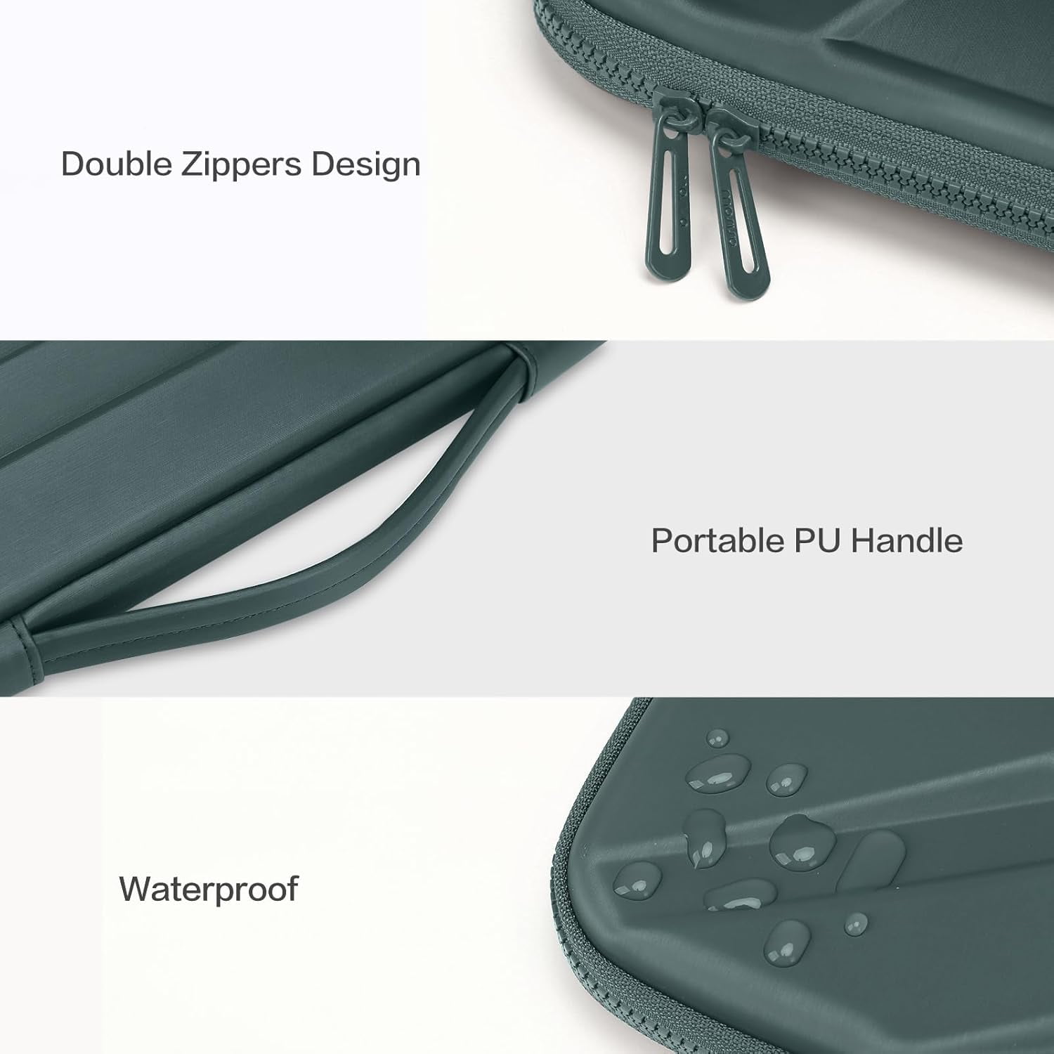 MOSISO Laptop Hard Shell Case for Men Women, 13-14 inch Waterproof Shockproof Computer Bag for Laptop with Handle