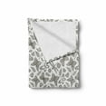 thumbnail image 2 of Butterfly Soft Flannel Fleece Blanket, Botanical Themed Nature Pattern with Dragonfly Flourish Hearts and Leaves, Cozy Plush for Indoor and Outdoor Use, 50" x 70", Slate Brown White, by Ambesonne, 2 of 6