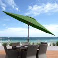 thumbnail image 4 of CorLiving 10ft Wind Resistant Tilting Patio Umbrella with Aluminum & Steel Frame & Round Base, 4 of 7