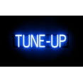 thumbnail image 1 of SpellBrite TUNE-UP LED Sign for Business. 25.9" x 6.3" Blue TUNE-UP Sign Has Neon Sign Look With Energy Efficient LED Light Source. Visible from 500+ Feet, 8 Animation Settings., 1 of 4